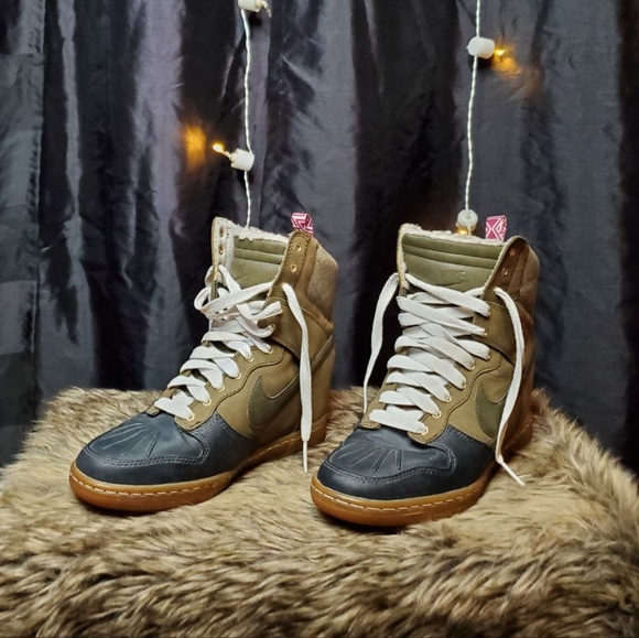 Nike SneakerBoots wedges 8.5 women Dunk Super Sky hi - Picture 5 of 6